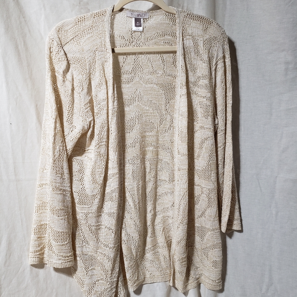 Roz&Ali Womens crochet top size m